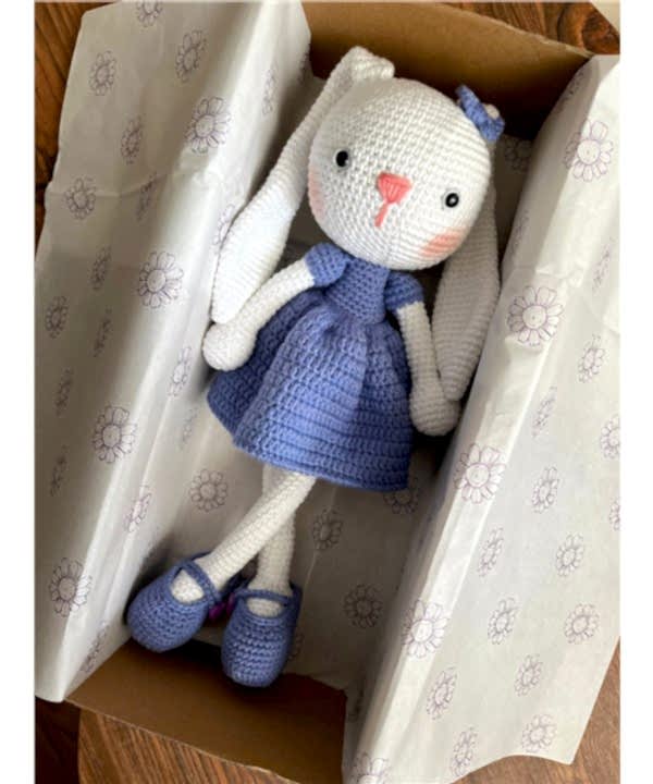 Amigurumi Uzun Kulaklı Tavşan Mor